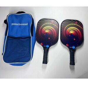 Panel Sound‎ Pickleball Paddles Set of 2 with Carry Backpack Sport Gear